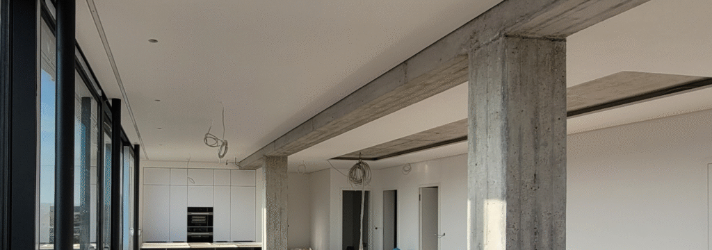 Trockenbau Wohnzimmer Abgehängte Decke Schattenfuge- BKS Premium